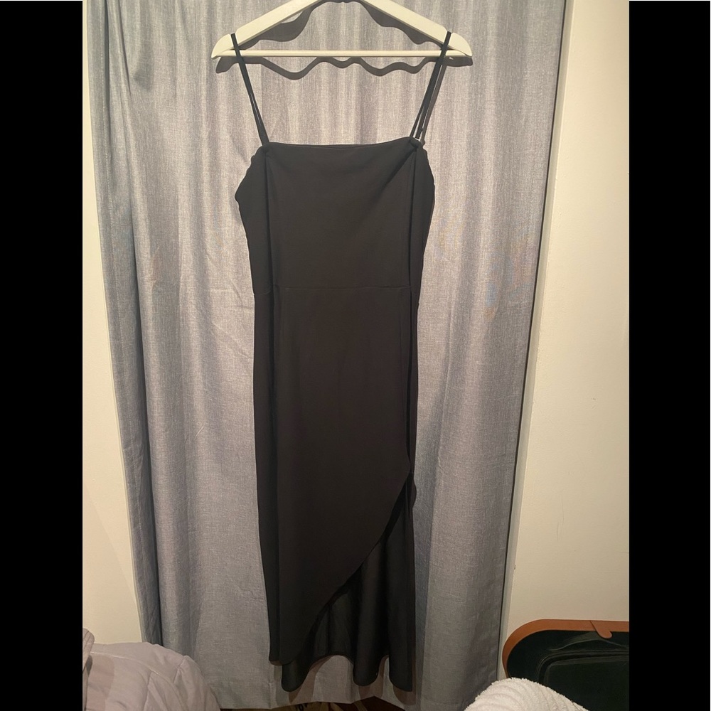 Abercrombie and Fitch Best Dressed Guest Black Midi Dress XL
